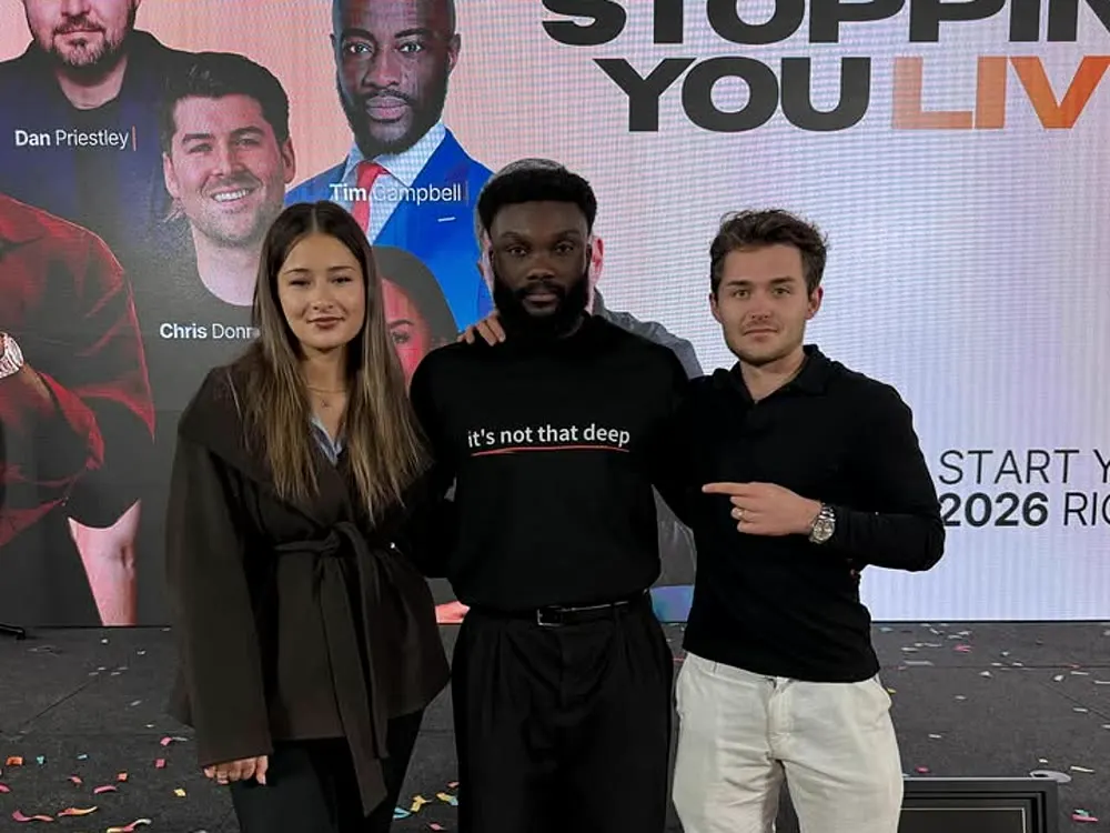 Yasemin, Timothy Armoo and Mahsun Avci at the What's Stopping You Live book launch